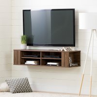 11962 Natural Walnut 48 Inch Wall Mounted Media Console - City Life