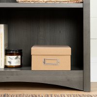12205 Gray Maple 4-Shelf Bookcase - Artwork-2