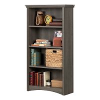12205 Gray Maple 4-Shelf Bookcase - Artwork-4