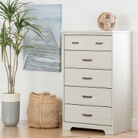 11295 White 5-Drawer Chest - Versa
