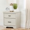 11296 Transitional Gray 2 Drawer Nightstand - Versa
