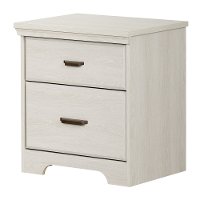11296 Transitional Gray 2 Drawer Nightstand - Versa-2