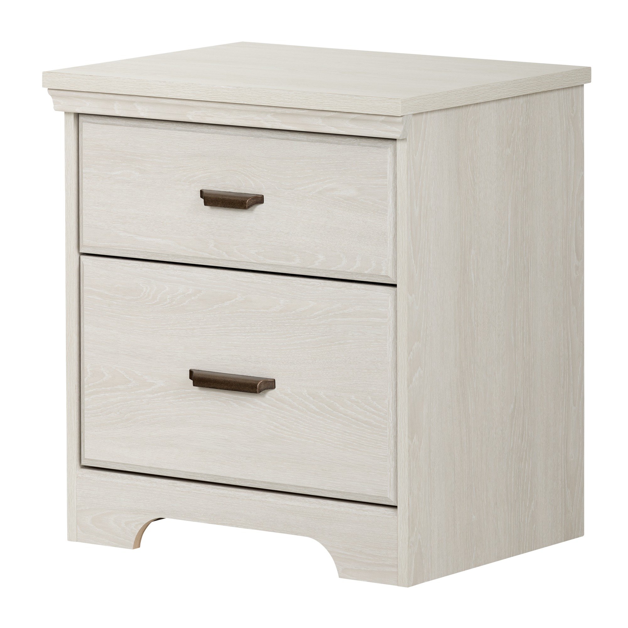 11296 Versa Transitional Gray 2 Drawer Nightstand-2