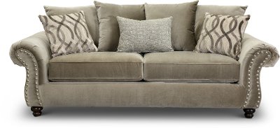 Traditional Taupe Sofa - Richmond