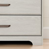 11298 Transitional Pale Gray 6 Drawer Double Dresser - Versa-3