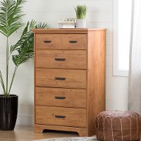 11302 Country Brown 5 Drawer Chest - Versa