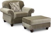 Traditional Taupe Chair - Richmond-2