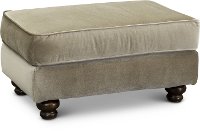 Traditional Taupe Ottoman - Richmond