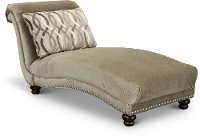 Traditional Taupe Chaise - Richmond
