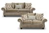 Traditional Taupe 2 Piece Living Room Set - Richmond