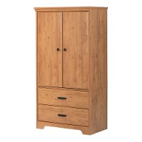 11306 Brown 2 Door Storage Armoire - Versa