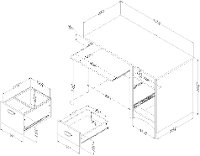 11929 Gray Maple Computer Desk - Gascony-7