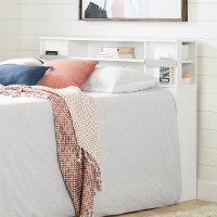11856 White Bookcase Full Size Headboard - Step One