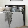 11857 Dark Gray Bookcase Full Size Headboard - Step One