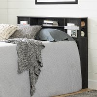 11857 Dark Gray Bookcase Full Size Headboard - Step One