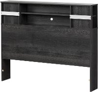 11857 Dark Gray Bookcase Full Size Headboard - Step One-2