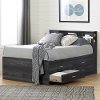 11857 Dark Gray Bookcase Full Size Headboard - Step One-3