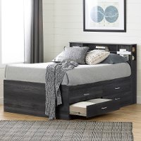 11857 Dark Gray Bookcase Full Size Headboard - Step One-3