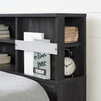 11857 Dark Gray Bookcase Full Size Headboard - Step One-4