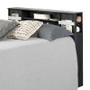 11857 Dark Gray Bookcase Full Size Headboard - Step One-6