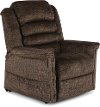 Chocolate Brown Power Reclining Lift Chair with Heat and Massage - Soother