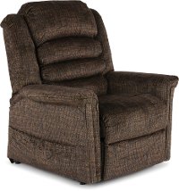 Chocolate Brown Power Reclining Lift Chair with Heat and Massage - Soother