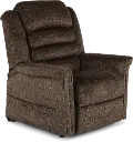 4825-2001-09 Soother Brown Power Reclining Lift Chair with Heat and Massage