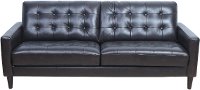 Mid Century Modern Dark Brown Leather Sofa - Ashton