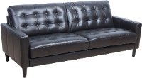 Mid Century Modern Dark Brown Leather Sofa - Ashton-2