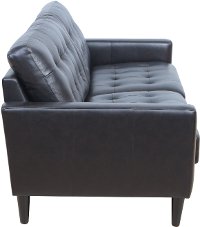 Mid Century Modern Dark Brown Leather Sofa - Ashton-3
