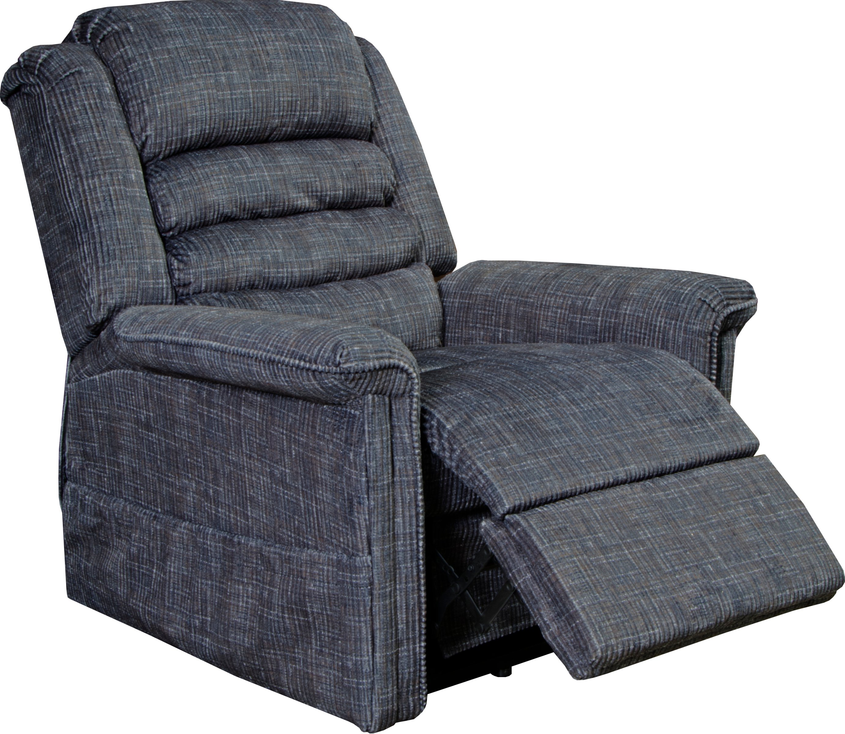 Smoke Gray Power Reclining Lift Chair with Heat and Massage - Soother-1