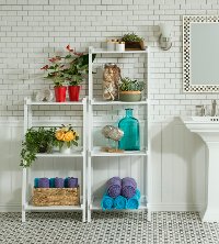 White Solid Wood 4 Tier Ladder Bookshelf - Dunnsville-4