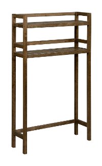 Antique Chestnut Solid Wood 2 Tier Space Saver Shelf - Dunnsville