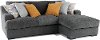 Gray 2 Piece Sectional Sofa with RAF Chaise - Challenger