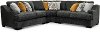 Graphite Gray 3 Piece Sectional Sofa - Challenger