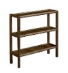 Antique Chestnut Solid Wood 3 Tier 28 Inch Bookshelf - Abingdon