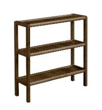 Antique Chestnut Solid Wood 3 Tier 28 Inch Bookshelf - Abingdon