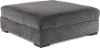 Challenger Contemporary Graphite Gray Cocktail Ottoman