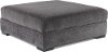 Contemporary Graphite Gray Cocktail Ottoman - Challenger