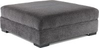 Contemporary Graphite Gray Cocktail Ottoman - Challenger