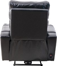 Black Leather-Match Triple Power Theater Recliner - Carter-4