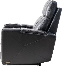 Black Leather-Match Triple Power Theater Recliner - Carter-5
