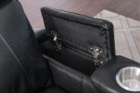 Black Leather-Match Triple Power Theater Recliner - Carter-7