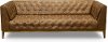 Modern Twig Brown Leather Sofa - Hive