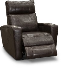 Brown Leather-Match Triple Power Theater Recliner - Carter