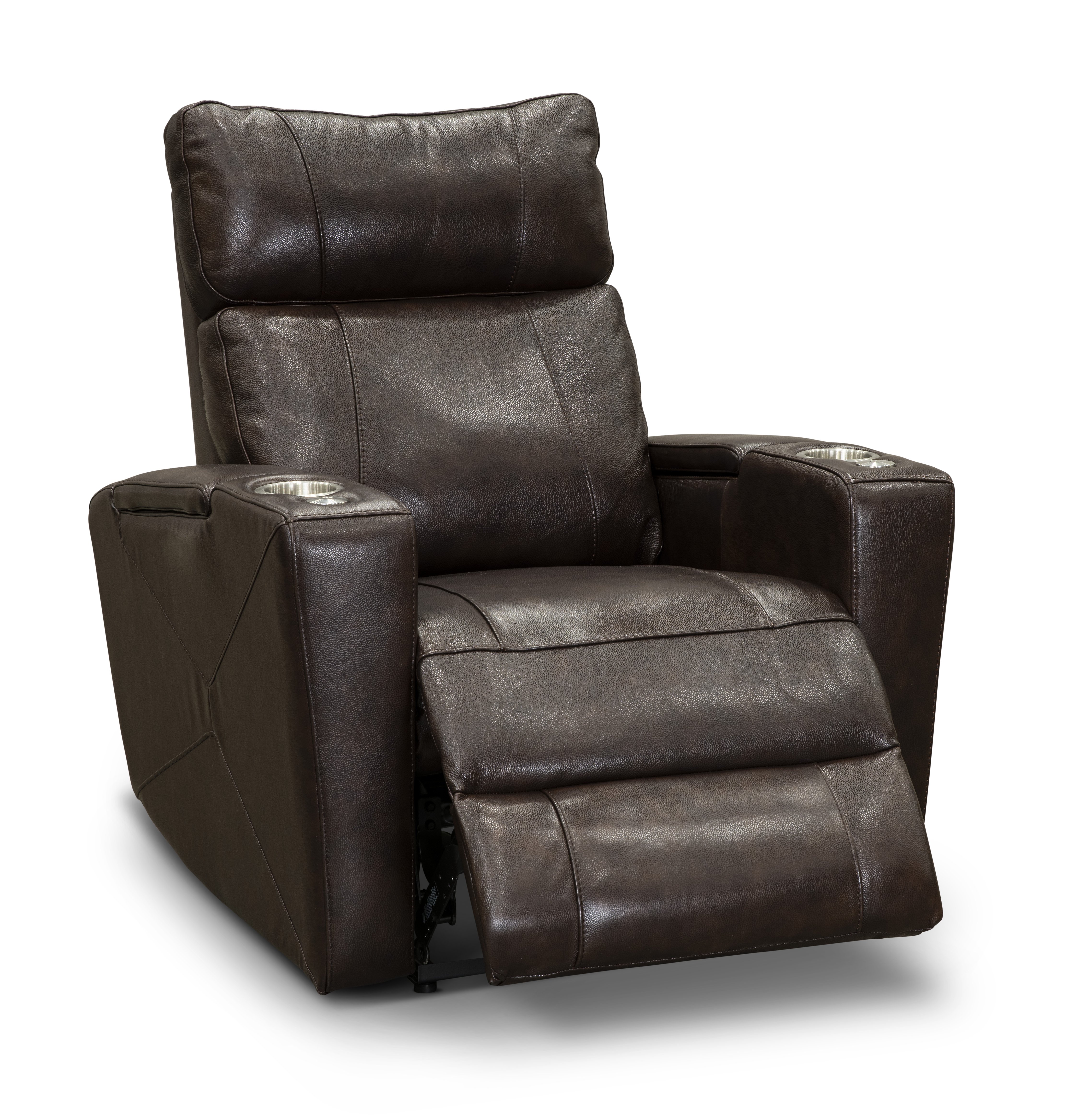Carter Brown Leather-Match Triple Power Theater Recliner-1