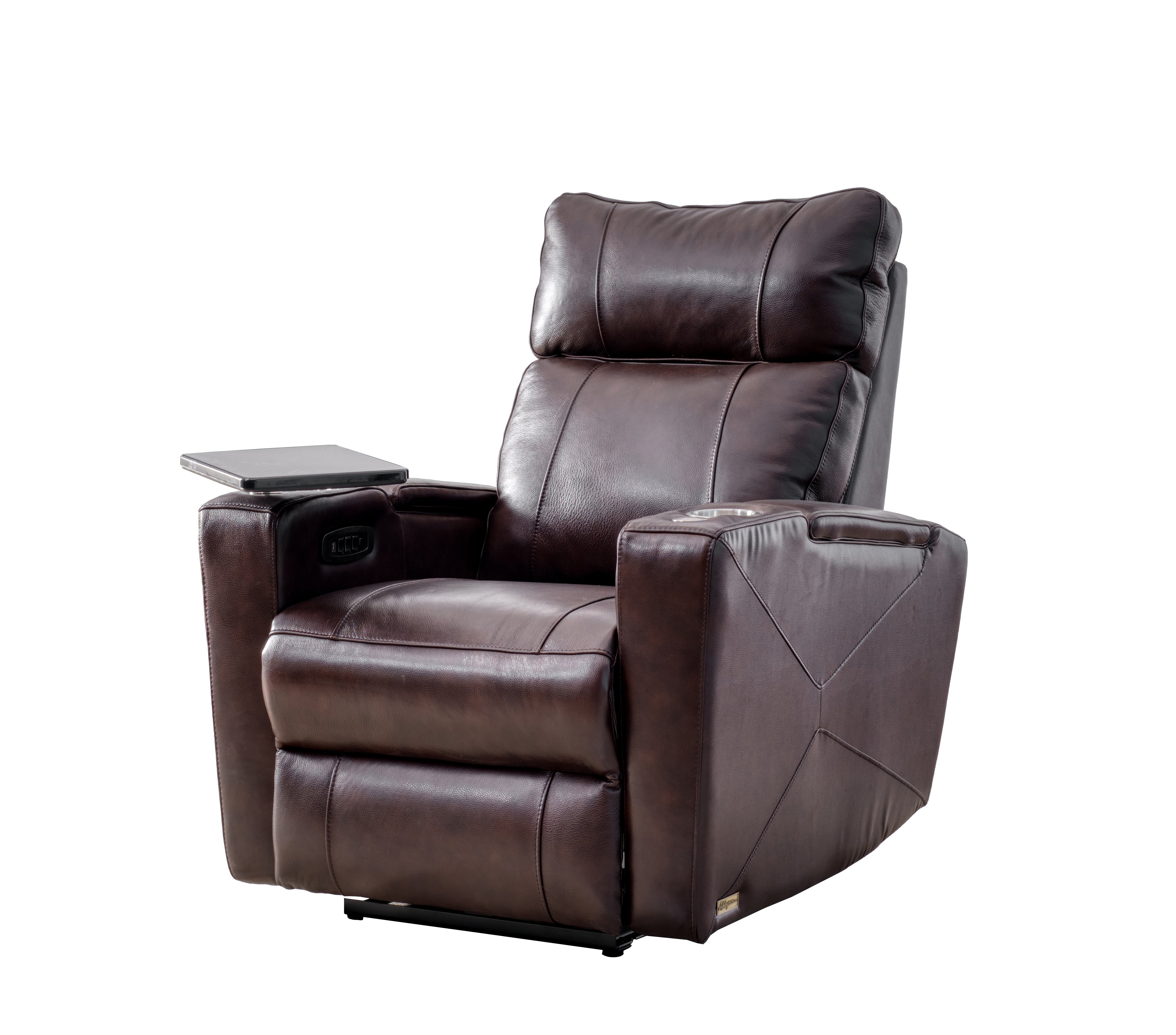 Carter Brown Leather-Match Triple Power Theater Recliner-4