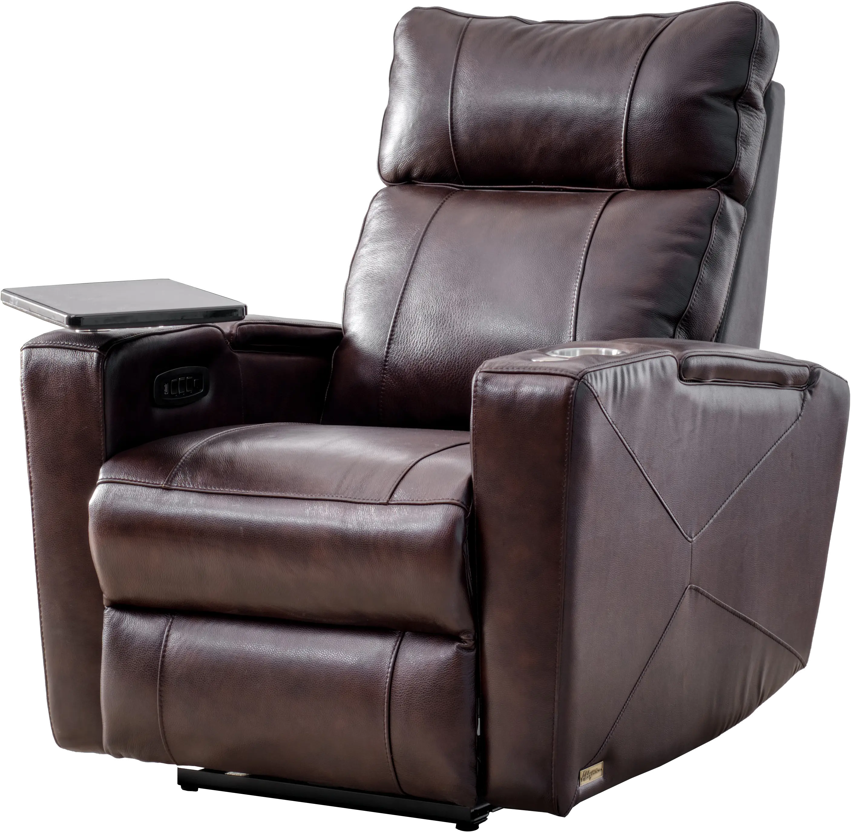 Carter Brown Leather-Match Triple Power Theater Recliner-4