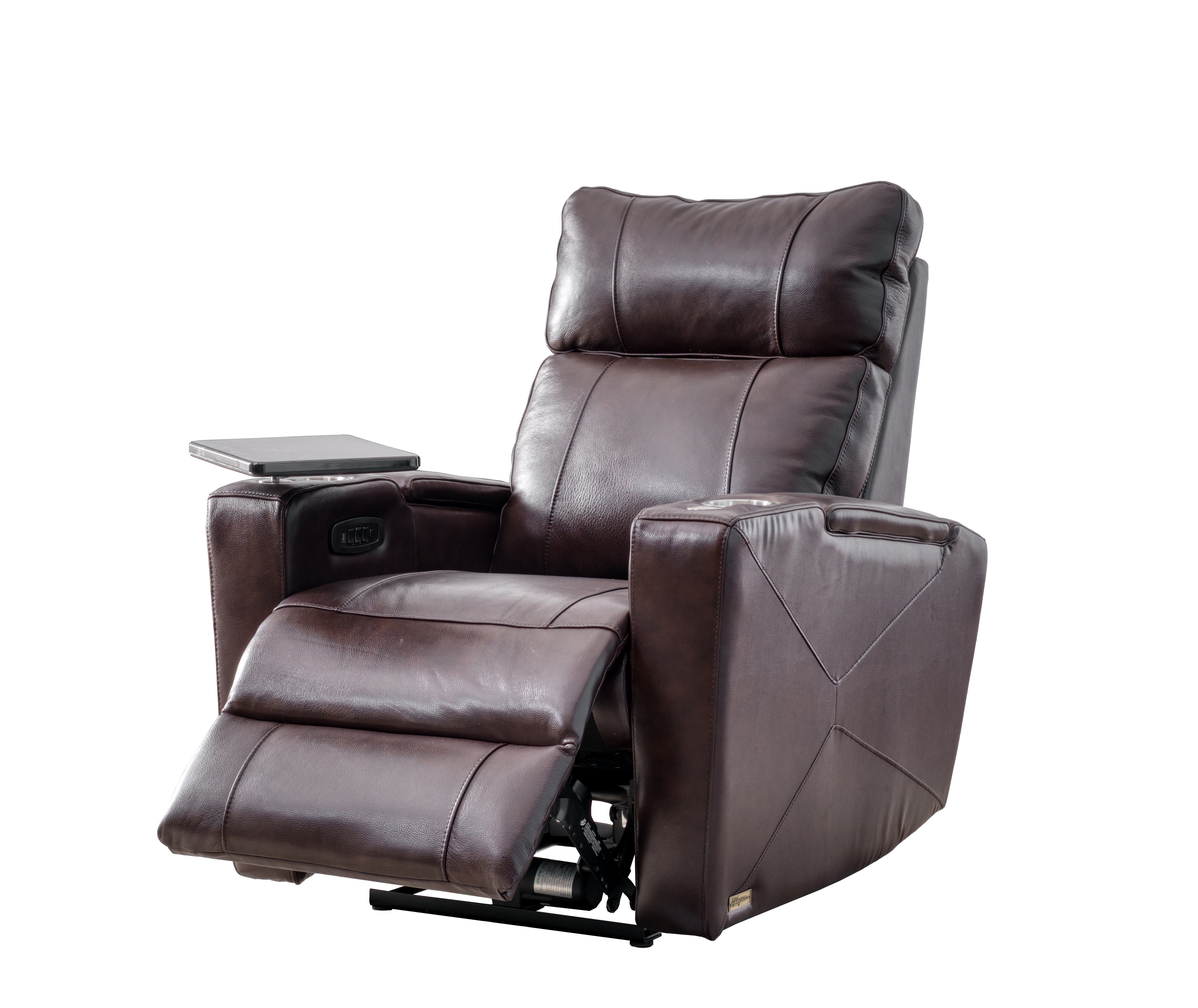 Carter Brown Leather-Match Triple Power Theater Recliner-5