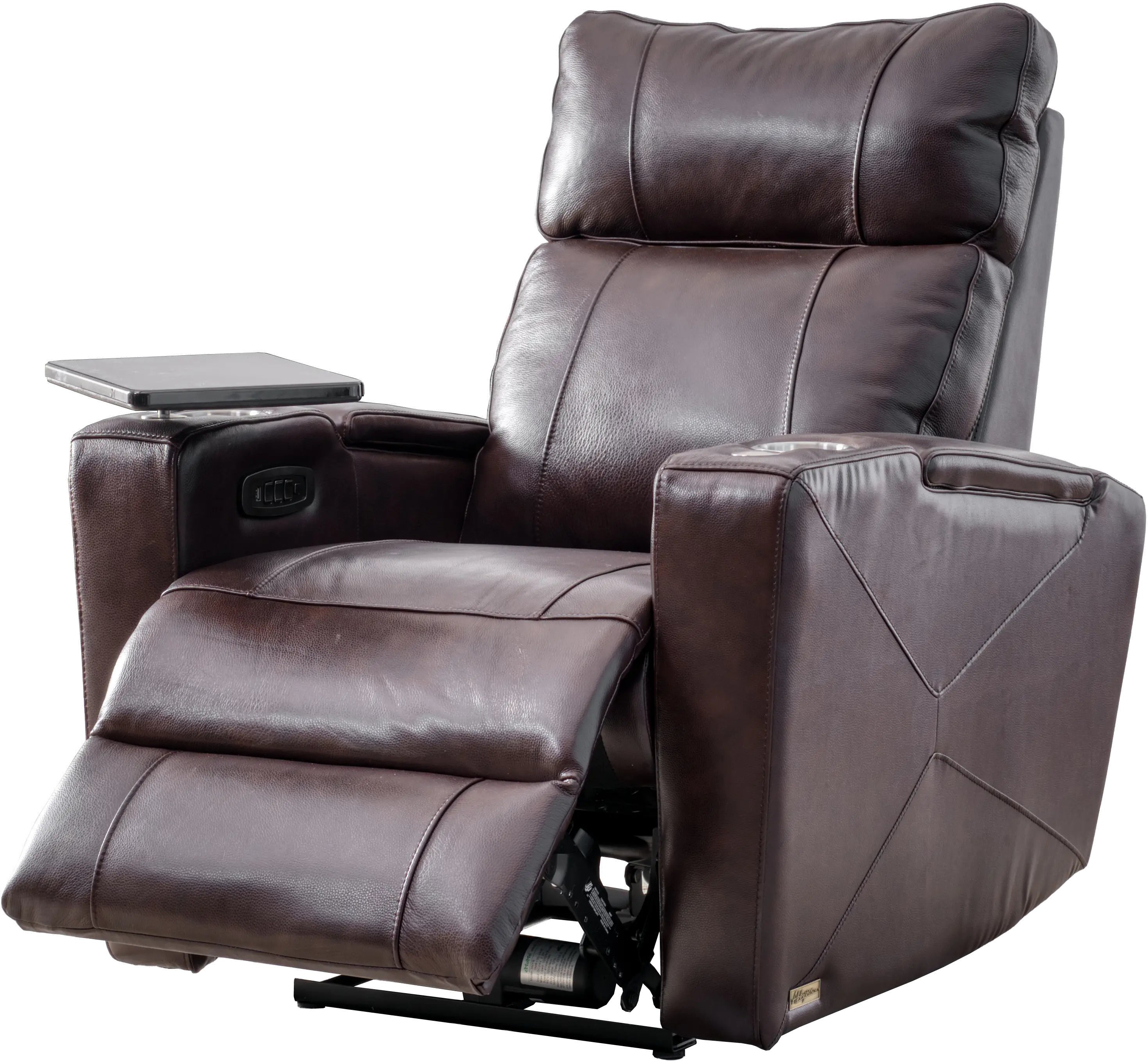 Carter Brown Leather-Match Triple Power Theater Recliner-5